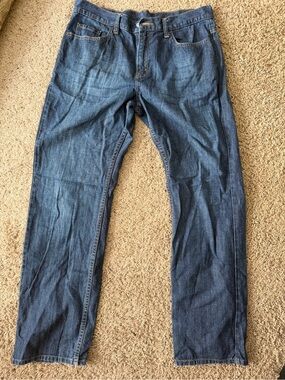Levi's Men's Straight Jeans in Dark Blue Wash